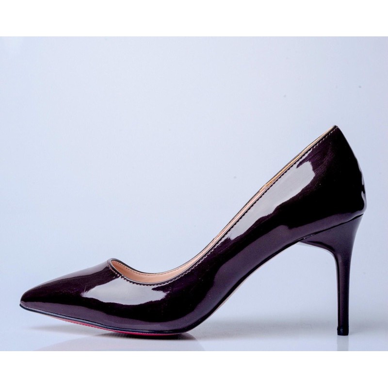 Giày cao gót mũi nhọn đế đỏ cao cấp 3 màu 9p và 11p