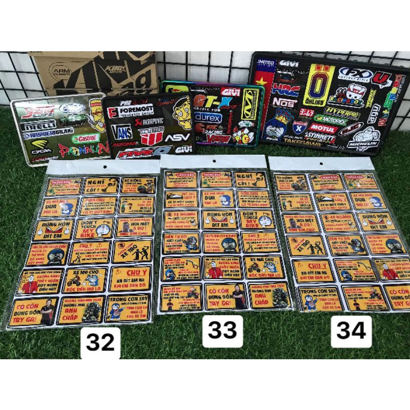 Sticker cảnh báo mẫu mới