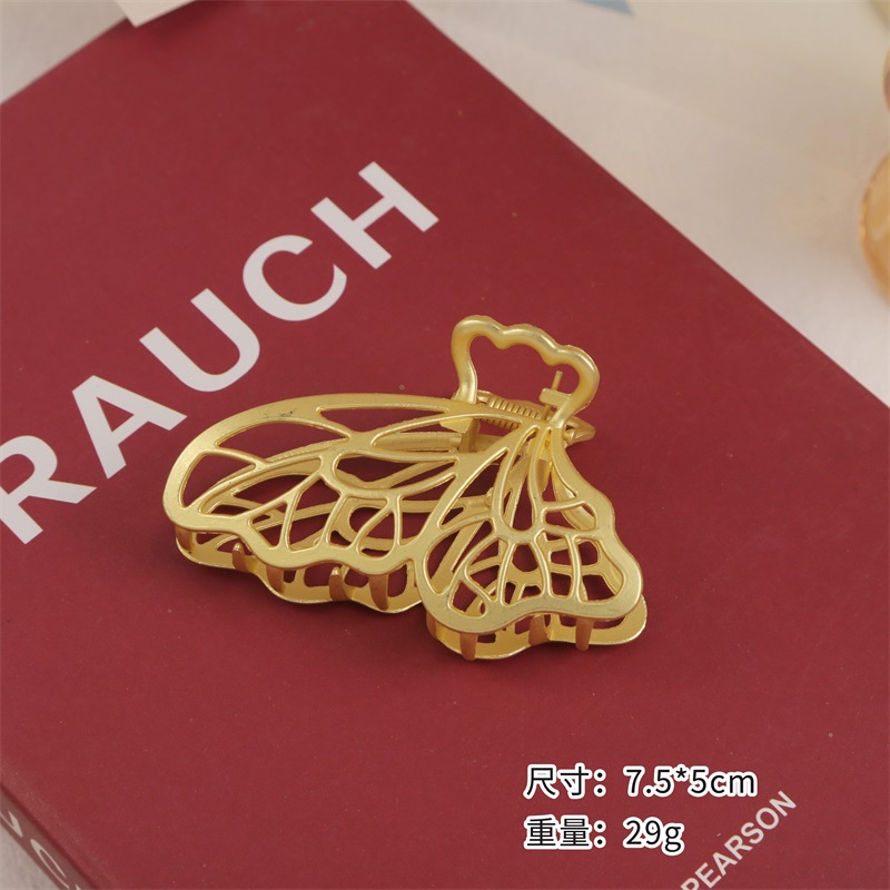 Kẹp tóc kim loại cỡ lớn phong cách hàn quốc xinh xắn cho nữ Tritia