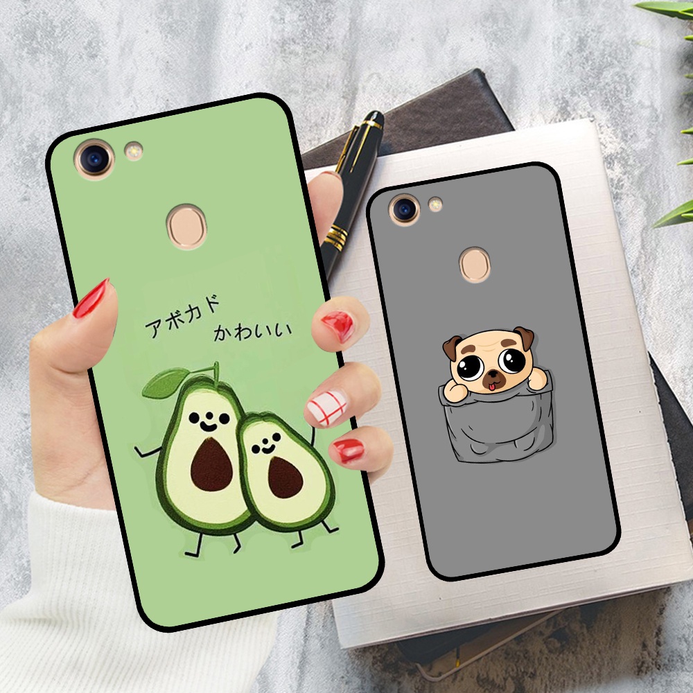 Ốp Oppo F5 / F5 Youth / F7 / F7 Youth in hình quả bơ, hươu, khủng long siêu dễ thương