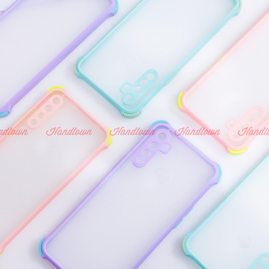 Ốp Lưng Chống Sốc Nhám Realme C3i Realme C3 i C 3i Realme 5 Realme5 Viền Màu Thời Trang TPU Viền Dẻo Lưng Cứng