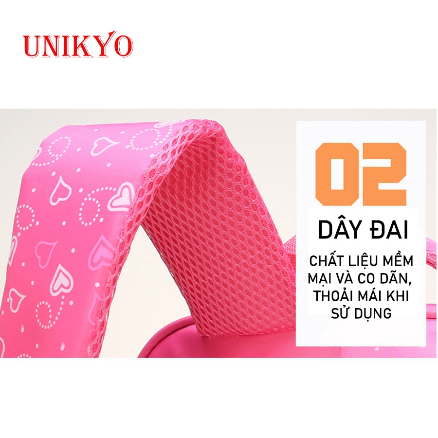 Balo cho bé gái tiểu học ba lô hoạt hình công chúa Elsa nhẹ chống thấm nước lớp 1-3 cặp sách trẻ em học sinh Unikyo UN35