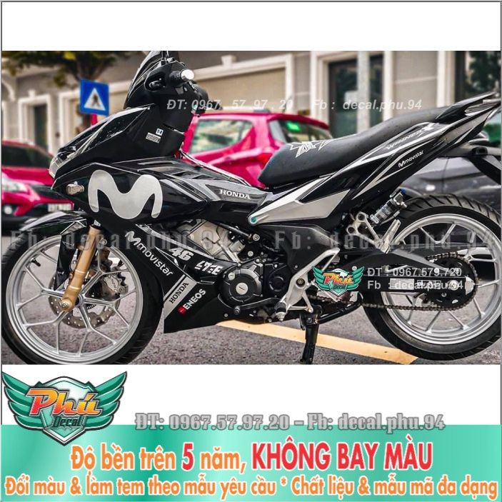 Tem rời Winner X movistar Trắng đen (H)