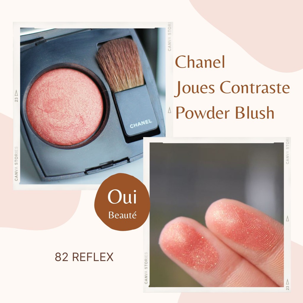 Phấn má hồng Chanel Joues Contraste Powder Blush màu 82 Reflex 4g unbox Ouibeaute