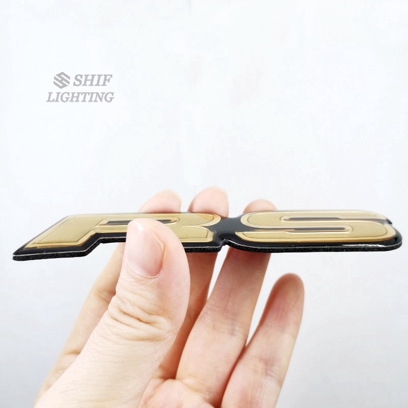 1 x Sticker Chữ RS Màu Vàng Dán Trang Trí Xe Hơi Honda RS