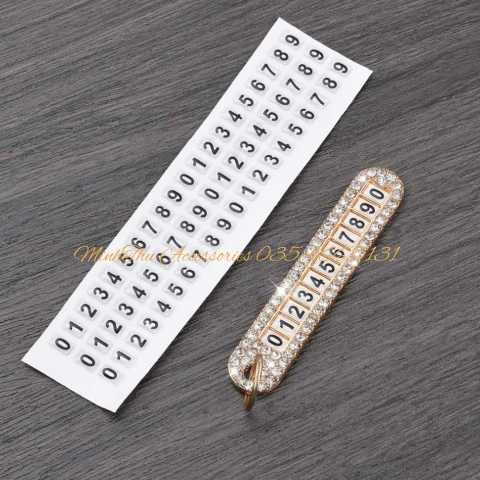 Móc Khóa Đính Đá Móc Khóa Số Chống Thất Lạc