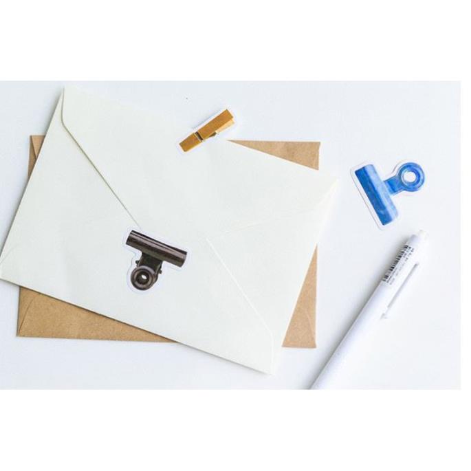Bộ 45 Sticker Kẹp Ghim Trang Trí Sách E56