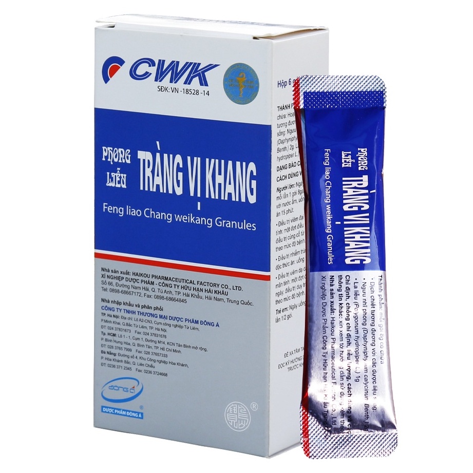 TRÀNG VỊ KHANG - HỔ TRỢ VIÊM ĐẠI TRÀNG CẤP VÀ MÃN TÍNH - RỐI LOẠN TIÊU HÓA - NHIỄM TRÙNG ĐƯỜNG RUỘT
