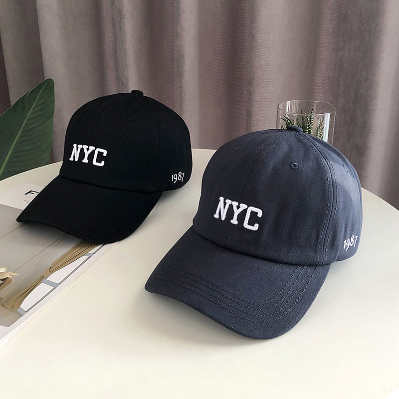 Mũ lưỡi trai thêu chữ NYC phong cách Nhật Bản