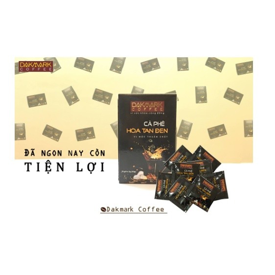 Cà phê đen Dakmark - Cà phê hòa tan (15 gói x2g) | BigBuy360 - bigbuy360.vn