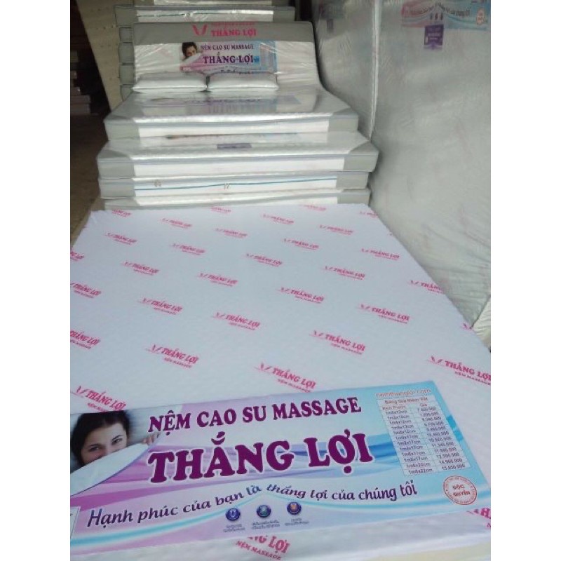 nệm cao su thắng lợi gợi sóng memory foam dày 12cm