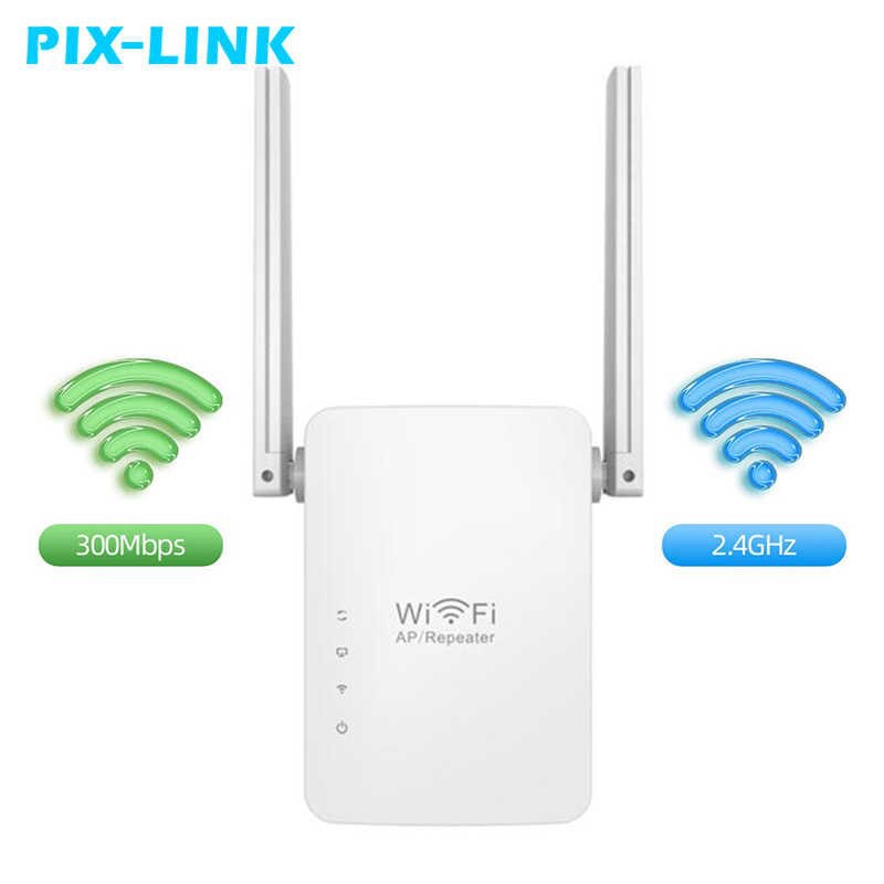 Thiết bị kích sóng wifi 2 râu PIX-LINK LV-WR13 - Tốc độ 300MBPS
