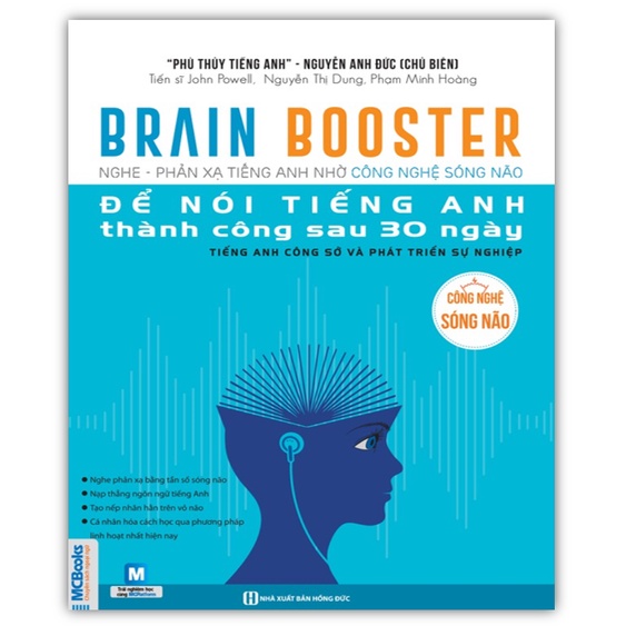 Sách - Brain Booster Nghe phản xạ tiếng Anh nhờ công nghệ sóng não - tiếng Anh phát triển sự nghiệp