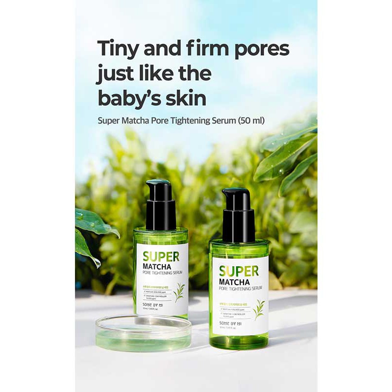 Tinh chất dưỡng da se khít lỗ chân lông Some By Mi Super Matcha Pore Tightening Serum 50ml