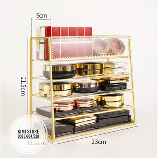 Khay đựng phấn- son viền Gold