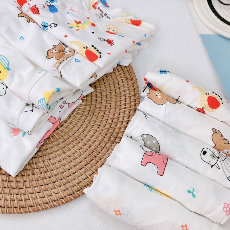Bộ sơ sinh thun lạnh Minky Mom/ VT KID