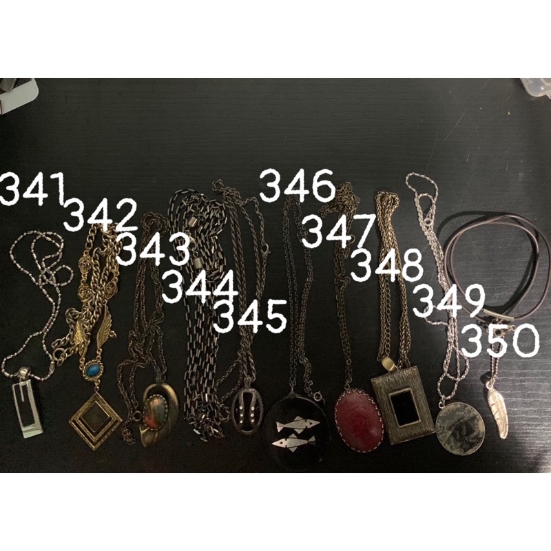 Dây chuyền si Nhật vintage nhiều mẫu để lựa chọn Ms:341-350