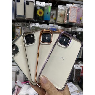 Ốp lưng iphone 12 mini dẻo trong viền màu