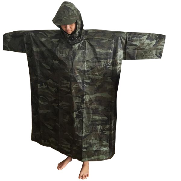 Áo mưa lính ràn rì vải dù cao cấp - loại to