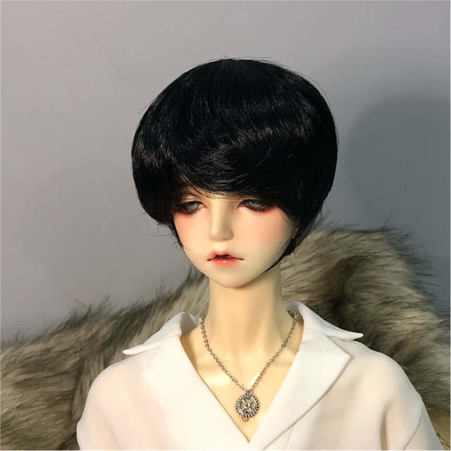 Tóc ngắn cúp ôm mặt cho búp bê bjd 1/3 1/4 1/6 1/8 nhiều màu