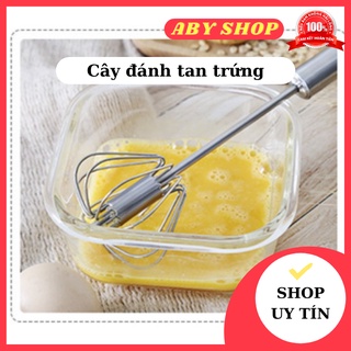 Cây đánh tan trứng ⚡ LOẠI TỐT ⚡ cây đánh trừng xoay, tạo bọt cà phê vô cùng tiện lợi