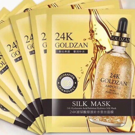 Mặt Nạ  24k Goldzan phục hồi da hư tổn 1 hộp 10 miếng
