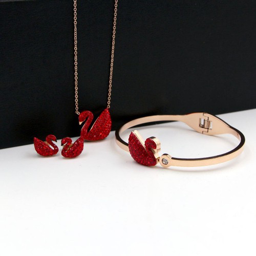 Bộ Trang Sức Thiên Nga Đỏ Titan Ko Han Rỉ TT 3672