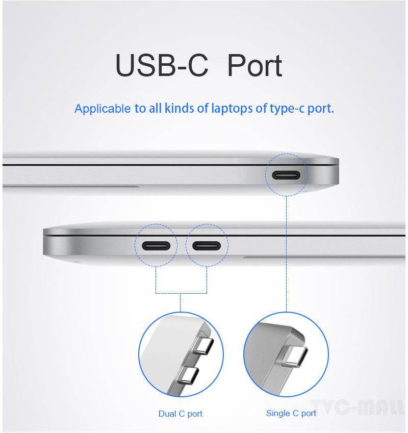 Bộ Chuyển Đổi Type-C Sang Thunderbolt 3 + Type-C + 4k Hdmi + Usb 3.0x2 + Sd + Microsd