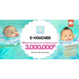 E-Voucher BB Wellness 6 buổi dịch vụ bơi Float & Massage cho bé