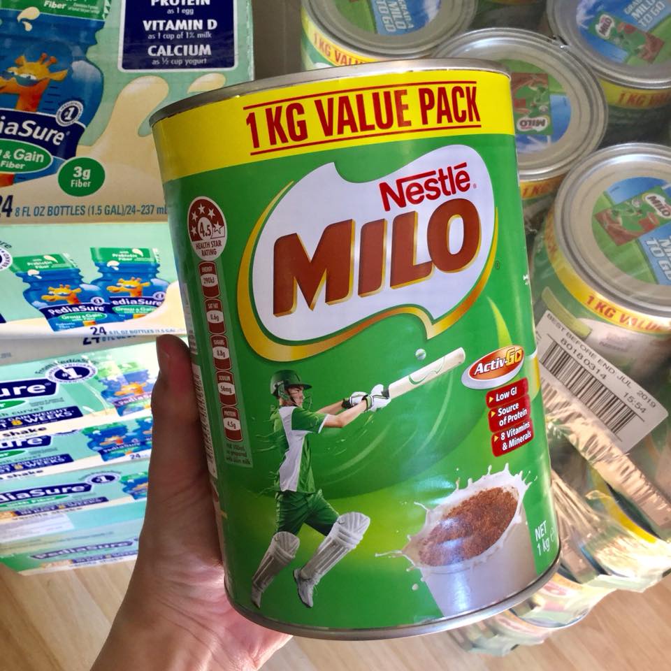 Sữa Milo hàng Úc, Sữa phát triển chiều cao vượt trội cho bé hộp thiếc trơn 1kg
