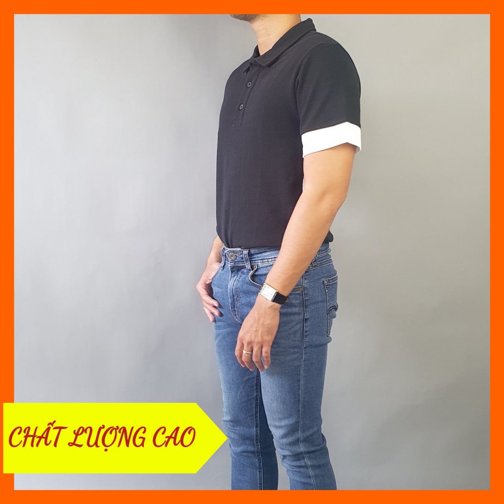 Áo Thun Nam Tay Ngắn | Áo Phông Nam Tay Lỡ Cổ Đứng Thời Trang Cao Cấp A02-04 sheriff800shop