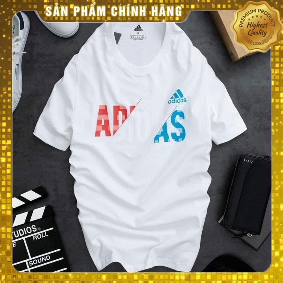 ÁO THUN NAM NỮ TAY NGẮN FROM RỘNG IN DECAL MẪU ADIDAS