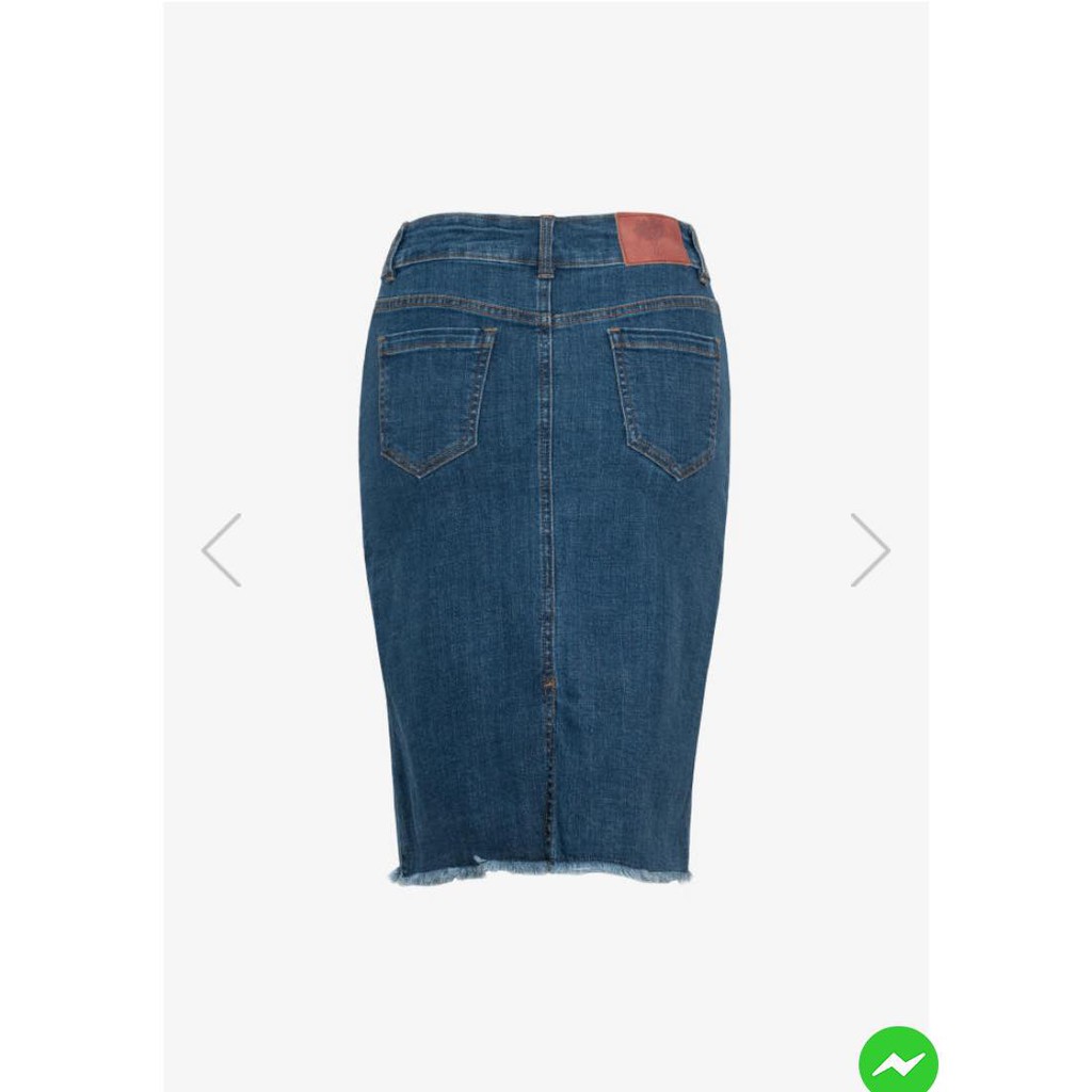 [PERSONAL] Chân váy bút chì Denim Lime Orange Size 27