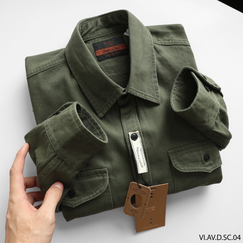 [BST cao cấp] Áo sơmi nam dài tay kaki túi nắp | BigBuy360 - bigbuy360.vn