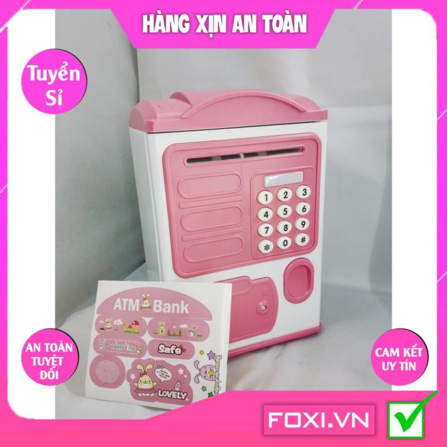 Đồ Chơi Két Sắt Vân Tay Điện Tử Mini Tiết Kiệm Tiền-Dễ Thương-Ống Heo Quà tặng cho bé-Giúp bé học thói quen tiết kiệm