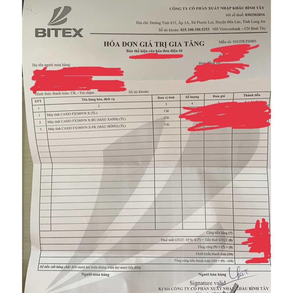 Máy tính Casio fx 580 VN X các màu chính hãng