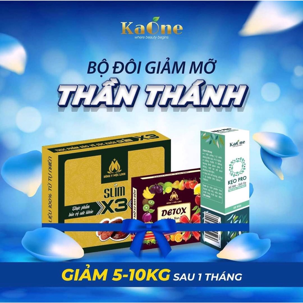 Giảm Cân Slim X3 Chính Hãng - Tặng Kẹo Pro Hủy Diệt Mỡ Cứng