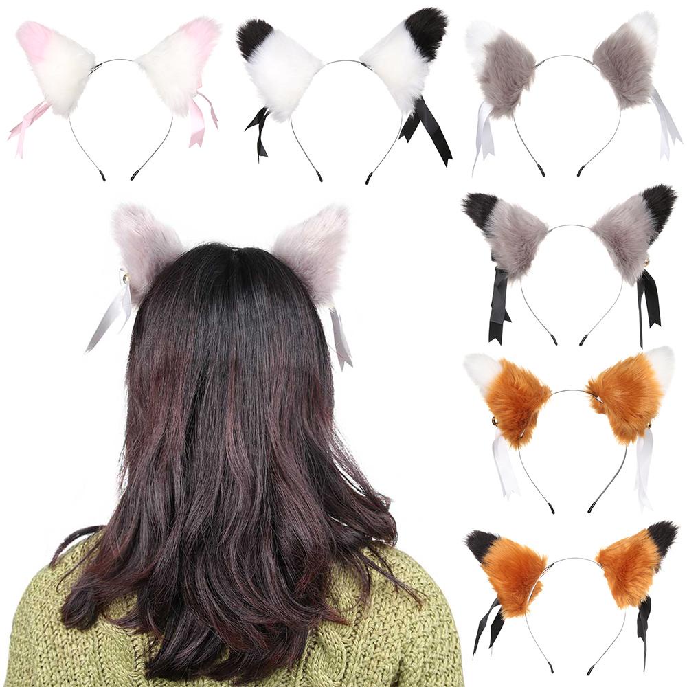 Kẹp Tóc Hình Tai Mèo Bằng Lông Nhung Dễ Thương Xinh Xắn MIHAN1
