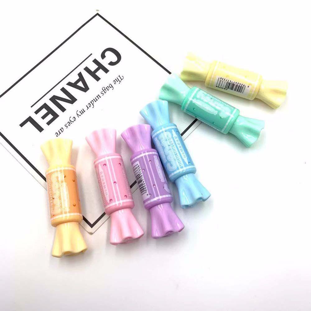 Set 6 Bút Đánh Dấu Hai Đầu Kèm 6 Bút Dạ Quang Tự Lắp Ráp