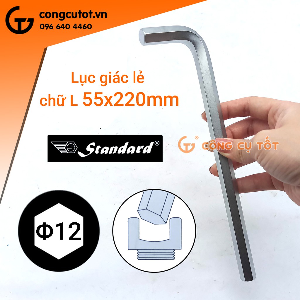 Lục giác lẻ Standard từ 12mm đến 19mm chữ L