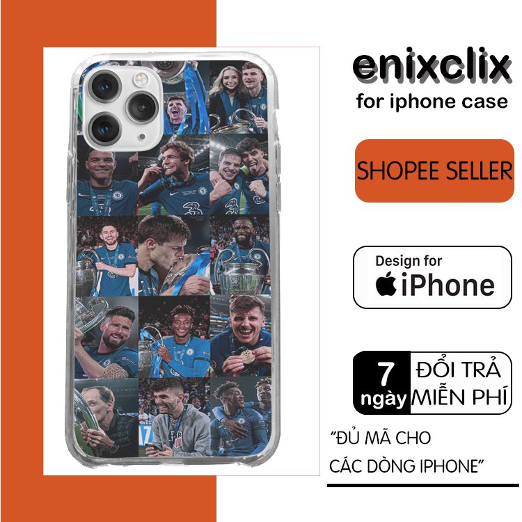 Ốp Lưng team chelsea collage cho iphone 5 - iphone 13 CLS20210023