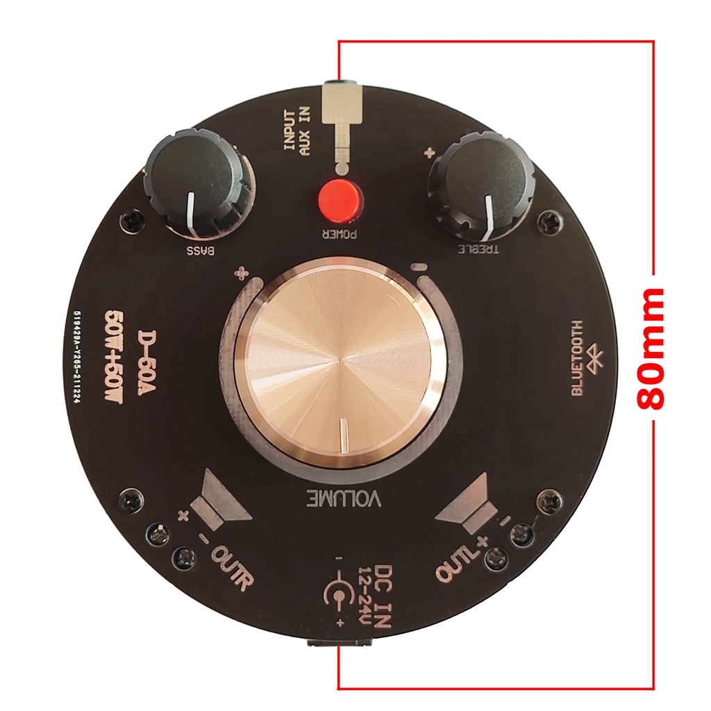 Bộ Khuếch Đại Âm Thanh HiFi Bluetooth 5.0 Kỹ Thuật Số Tpa3116 50W*2 Cho Xe Hơi/Tàu Thuyền