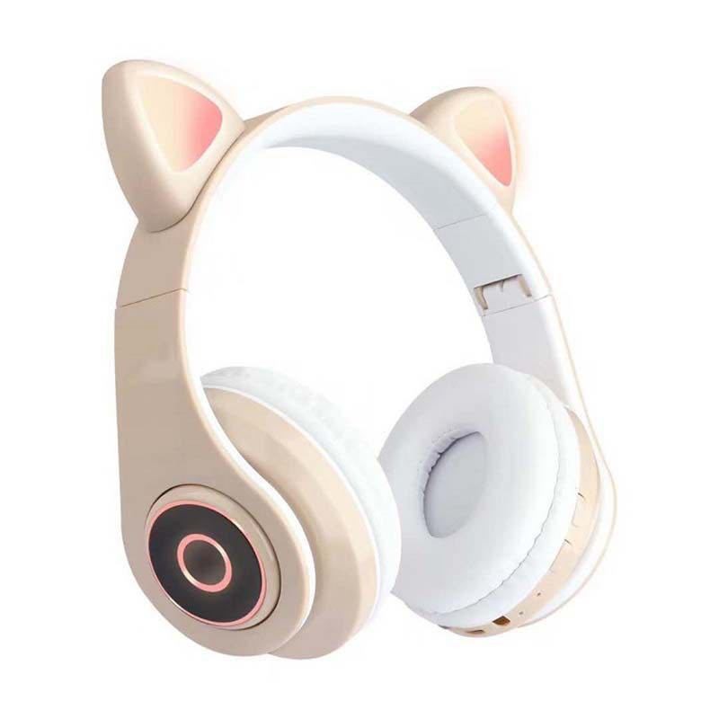 HEADPHONE WIRELESS HXZ-B39 - LED CAT EAR (MÀU NGẪU NHIÊN)