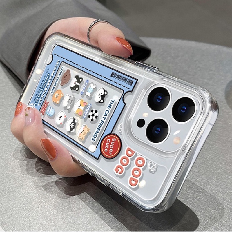 Ốp Điện Thoại Trong Suốt Hình Chú Chó Dễ Thương Cho iphone 11 13 7 8 Plus 12 13Pro Max X XS Max 7 8 SE 2020