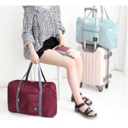 Túi xách thời trang kiểu dáng Hàn Quốc cho nam và nữ đựng đồ dùng khi đi du lịch, chất vải dù mềm, chống thấm nước