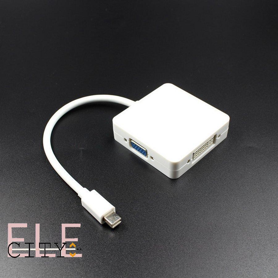 888ele⚡3In1 Mini Displayport Dp Thunderbolt To Dvi Vga HDMI-compatible Adapter Cable