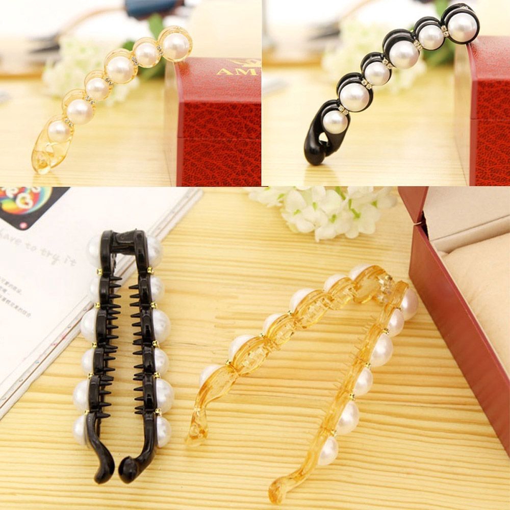 Kẹp tóc có đính ngọc trai thời trang cho nữ