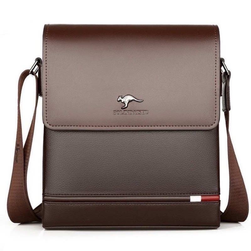 Túi Đeo Chéo Nam Kangaroo Chất Da Bò Cao Cấp K19 27*23*5 cm