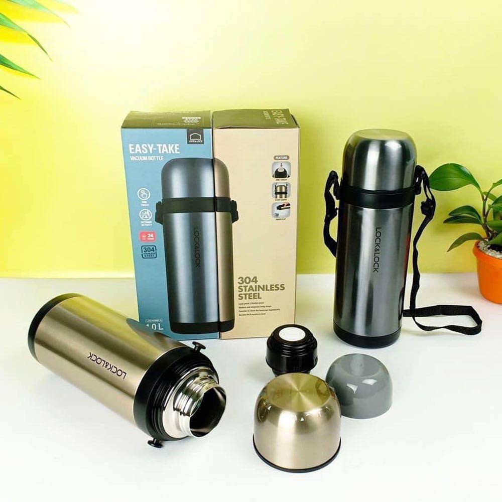 Bình đựng nước giữ nhiệt 1000ml Lock & Lock LHC1439, ủ trà nóng, có nắp uống /HCH007