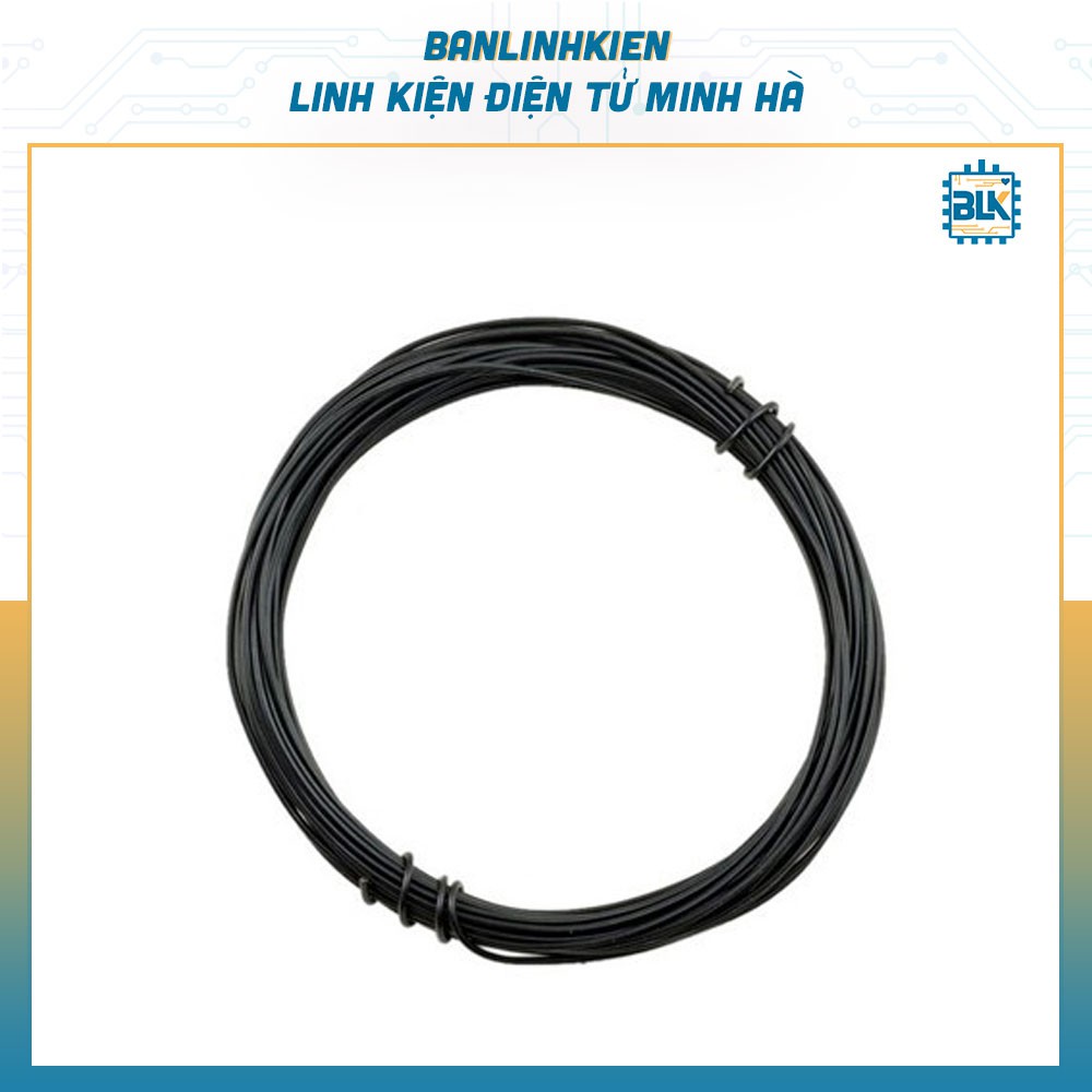 Dây Điện 0.5MM Màu Đen Dùng Nối Mạch - Câu Mạch ( Cuộn 5 Mét)